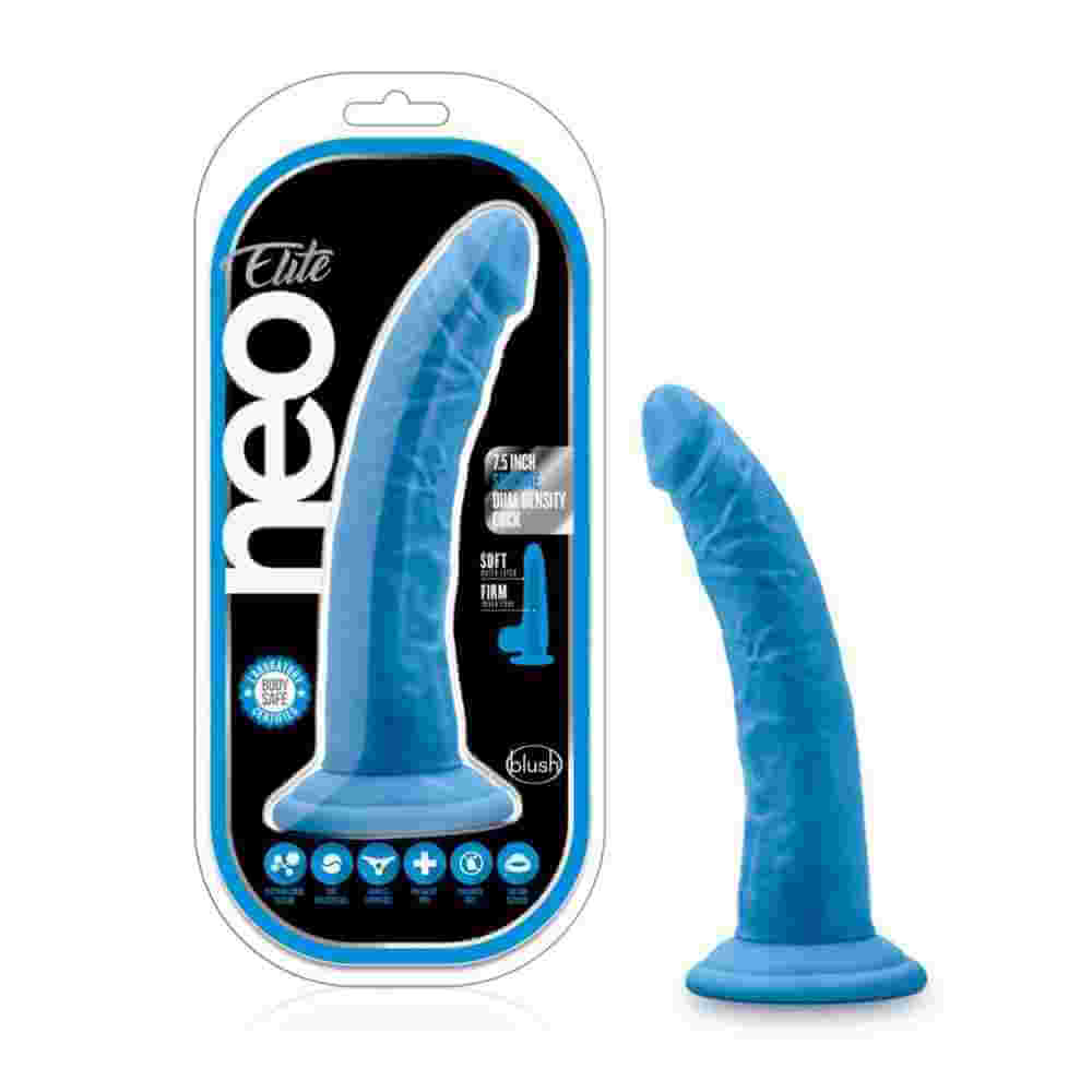 Blush Neo Elite - 7.5 Inch Silicone Dual Density Cock