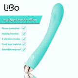 LIBO Intelligent APP Control Heating G Spot Vibrator Wand