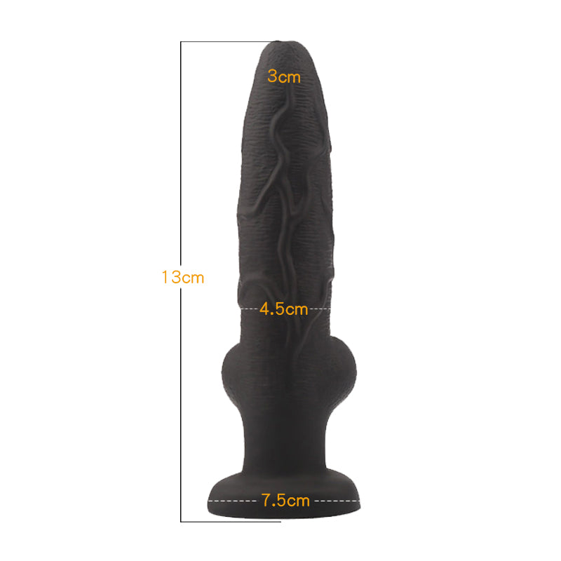 Yunman Pure Black Wolf Shaped Dildo