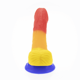 Honeysx Silicone colored rainbow realistic dildo