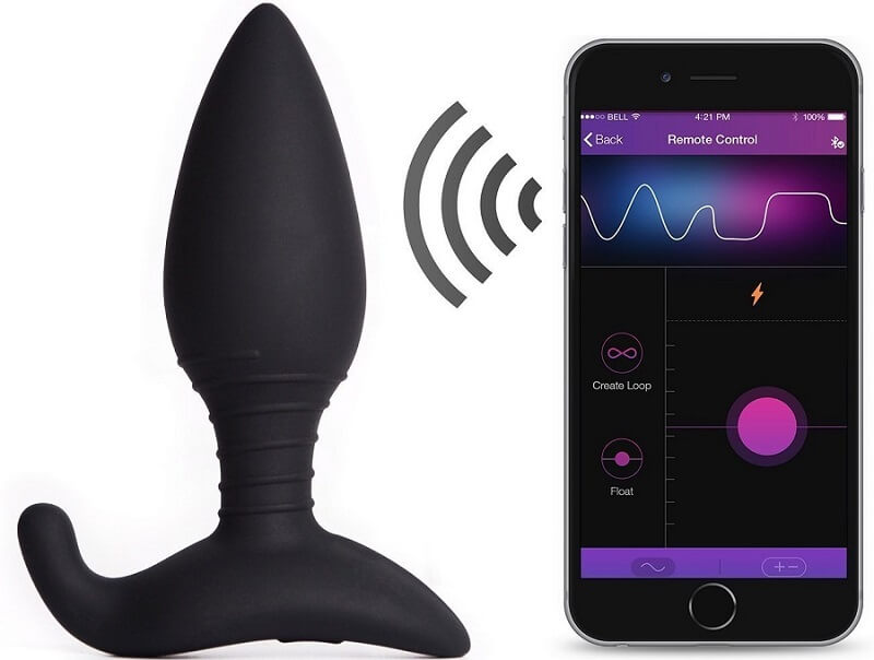 Lovense Hush Bluetooth APP control wearable vibrating butt plug