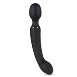 Lush Gia 2 in 1 Wand Vibrator- Black