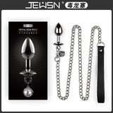 Jeusn Metal Anal Plug With Chain Rope