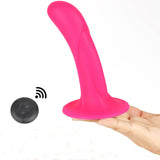 Remote Control Anal Toy Vibrator Silicone Suction Cup Dildo