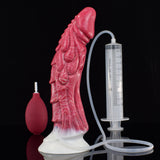 FAAK Ribbed Ejaculation Dildo With Spray Liquid