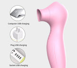 LIBO LBW-5023-P Tongue Vibrator Oral Nipple Vagina Stimulator