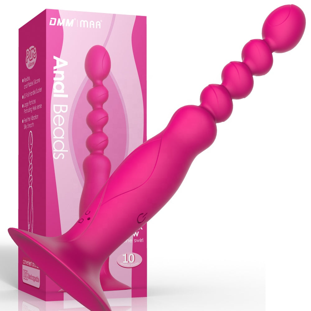 DMM 'YueTing' Rechargeable Silicone Anal Beads