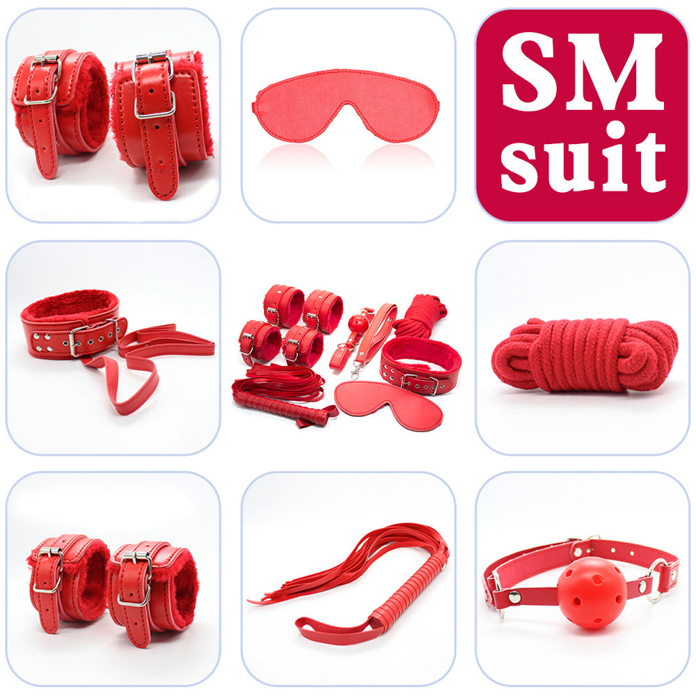 Yeain leather plush 7-piece SM bondage kit