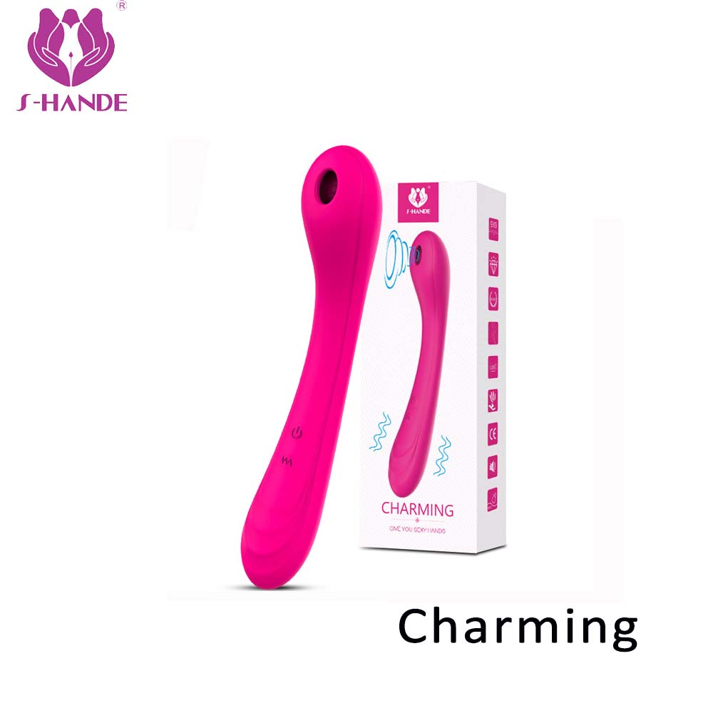 S-hande Charming S247 G-Spot Sucker Clitoris Stimulator Dildo Vibrator