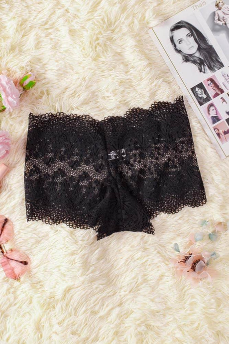 Honeysx High Waist Lace Hollow Out Panty