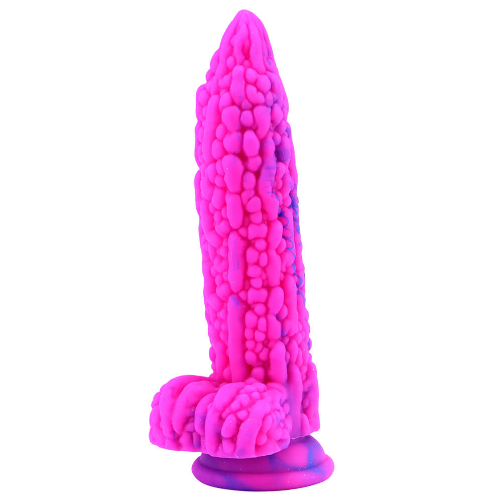 Honeysx momordica corlorful silicone suction cup dildo