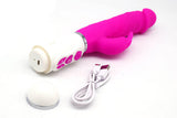 Faak Intelligent heating Rechargeable G-Spot dildo Rabbit Vibrator