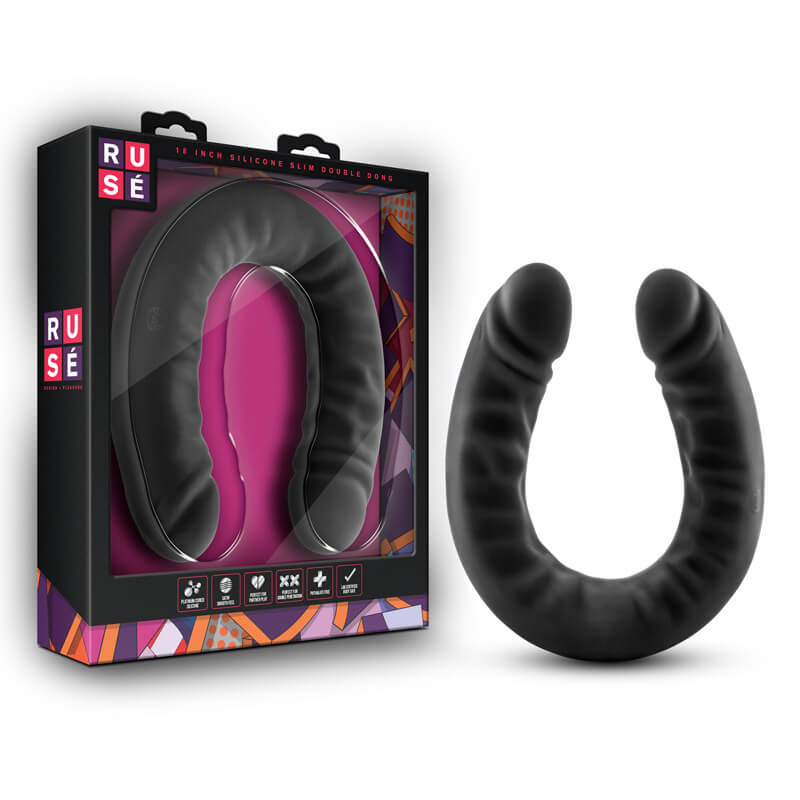 Blush Ruse - Silicone Double-Headed Didlo - 18"