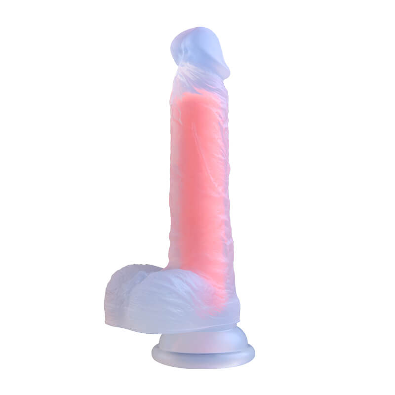 Yeain  Rainbow Color Silicone Realistic Big Dildo