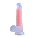 Yeain  Rainbow Color Silicone Realistic Big Dildo