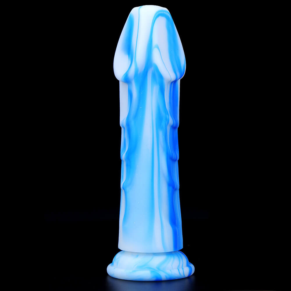 Honeysx Baozhui liquid silicone colorful vaginal anal dildo